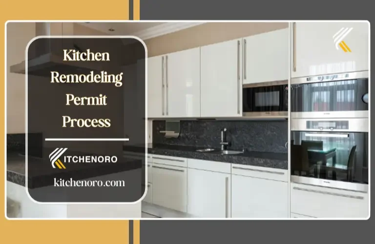 kitchen remodeling permit process illustration showing permit approval steps building department documents and inspection workflow