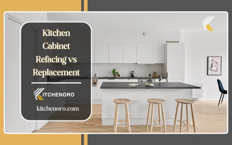 cabinet refacing vs replacement cost comparison chart for kitchen remodel budget planning