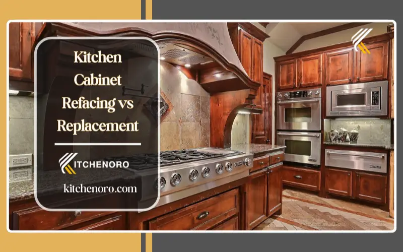 complete kitchen cabinet replacement with new cabinet installation and upgraded layout