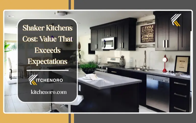 Shaker kitchen cost with white shaker cabinets quartz worktop and modern layout