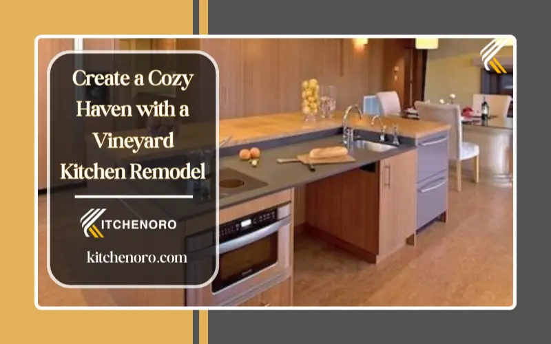 Vineyard kitchen remodel with large windows, open layout, natural sunlight and rustic wood cabinetry