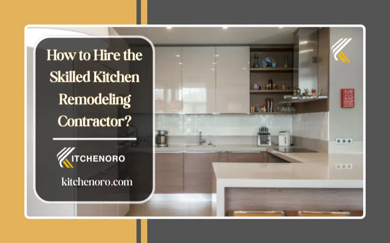 licensed kitchen remodeling contractor reviewing project timeline and contract with homeowners