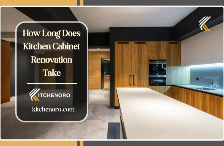 Kitchen cabinet renovation timeline showing refacing painting and replacement duration