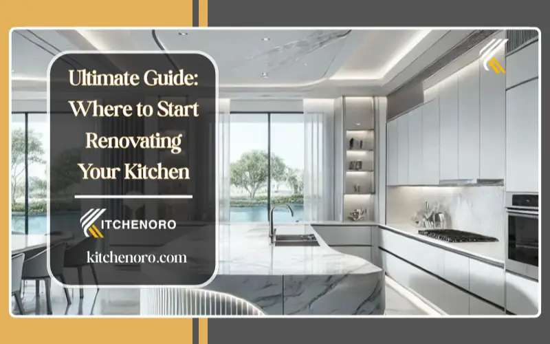 Kitchen renovation budget planning with cost checklist and material selection