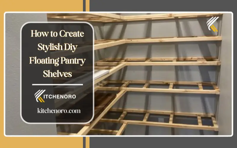 installing wall cleats into studs for diy floating pantry shelves support