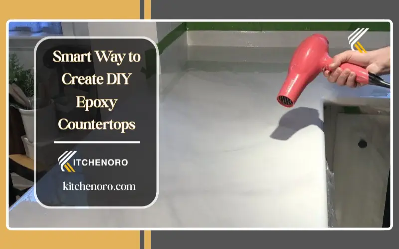 removing air bubbles from epoxy countertop with heat gun