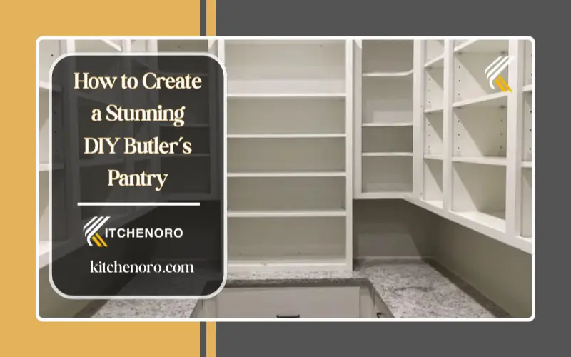 butler’s pantry appliance storage shelves with coffee maker and kitchen appliances