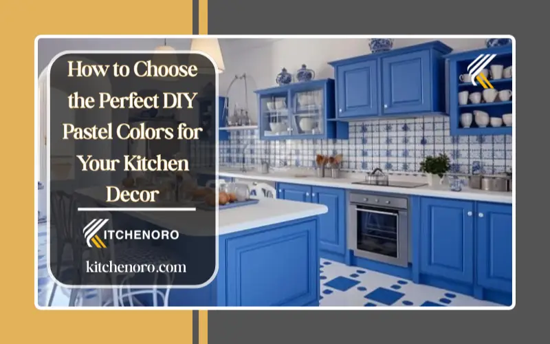 mint green pastel kitchen cabinets DIY paint project
