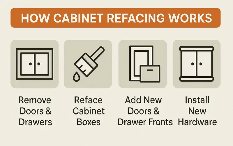 Cabinet Refacing Works