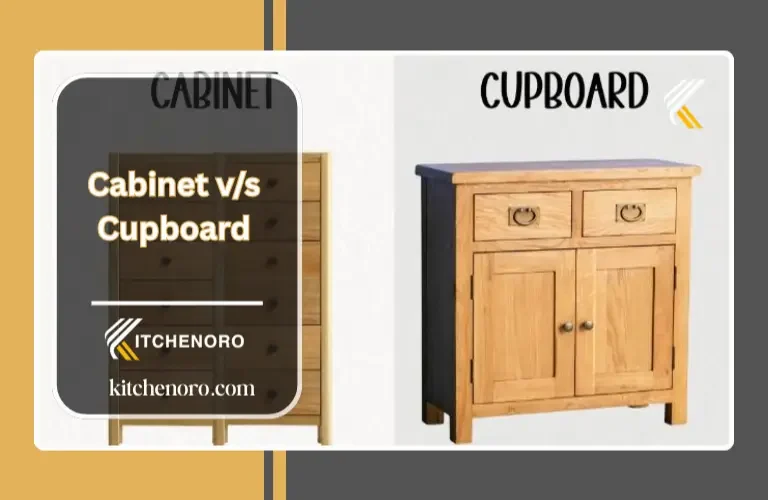The difference between Cabinet and Cupboard