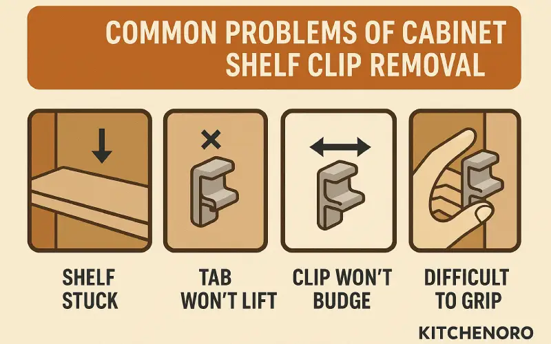 Common Problems of Cabinet Shelf Clip Removal
