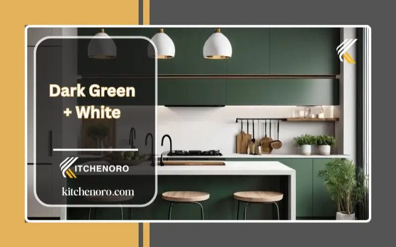 Dark Green + White