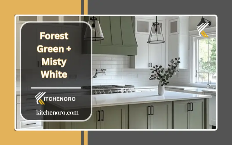 Forest Green + Misty White
