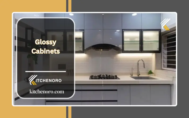 A Kitchen with Glossy Cabinets