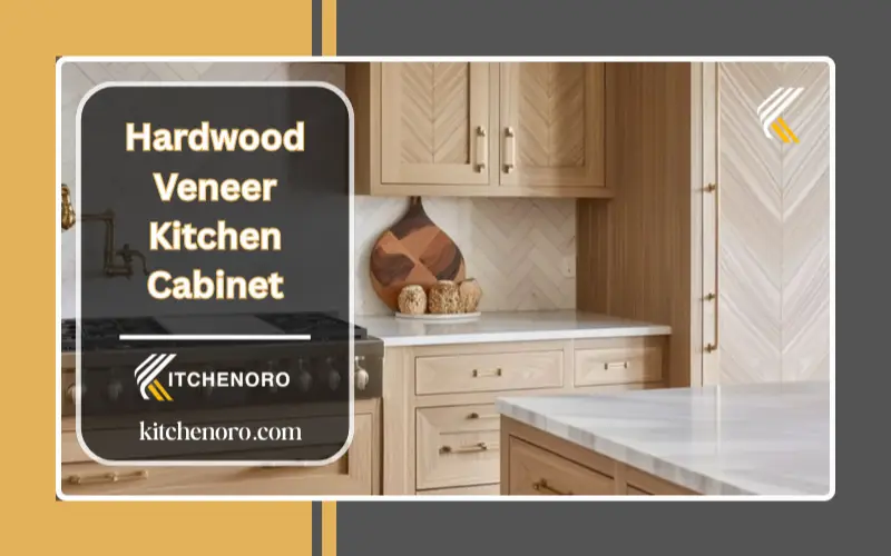 Hardwood Veneer Kitchen Cabinet