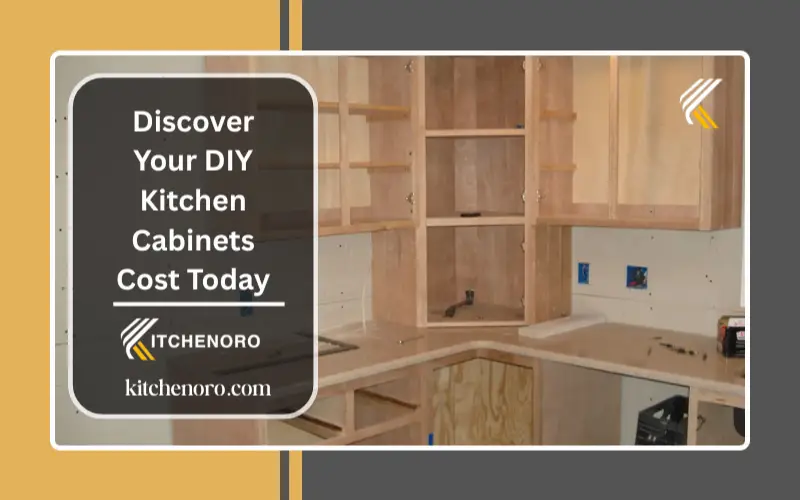 finished DIY kitchen cabinets in modern kitchen renovation project