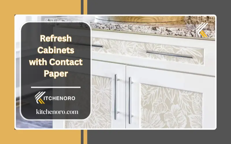 Refresh Cabinets with Contact Paper