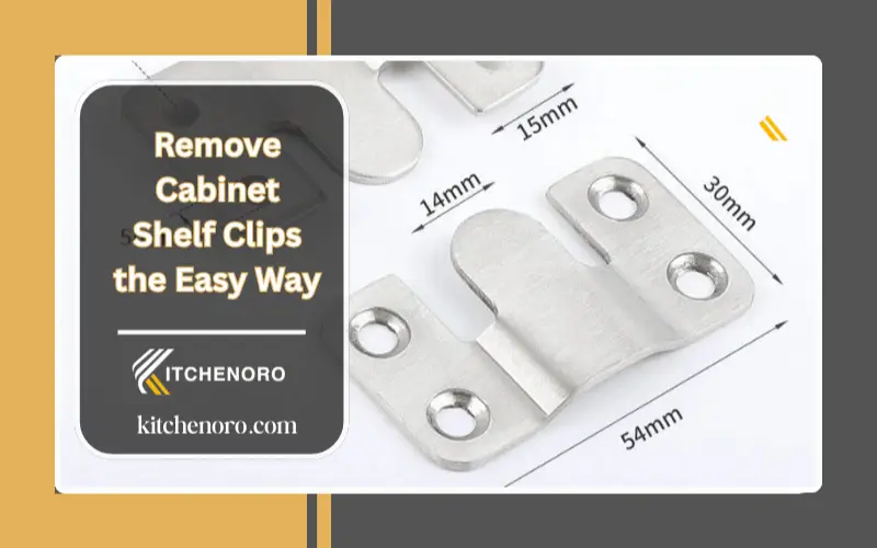 Remove Cabinet Shelf Clips the Easy Way