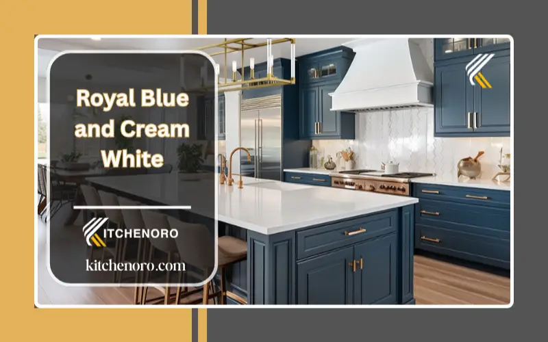 Royal Blue and Cream White