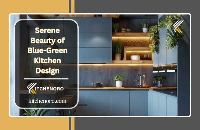Serene Beauty of Blue-Green Kitchen Design