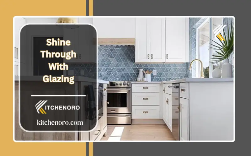 Glazed cabinets add balance and beauty to any kitchen by mixing solid-fronted units with reeded glass for a blend of transparency and opacity