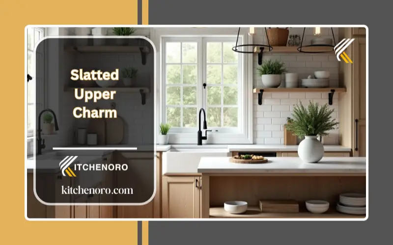 alternative to oversized fluting by using slatted cabinets