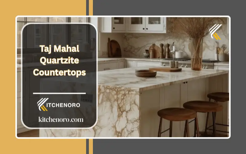 A Taj Mahal Quartzite Countertops for kitchen