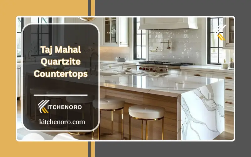 Taj Mahal Quartzite Countertops for luxury kitchen