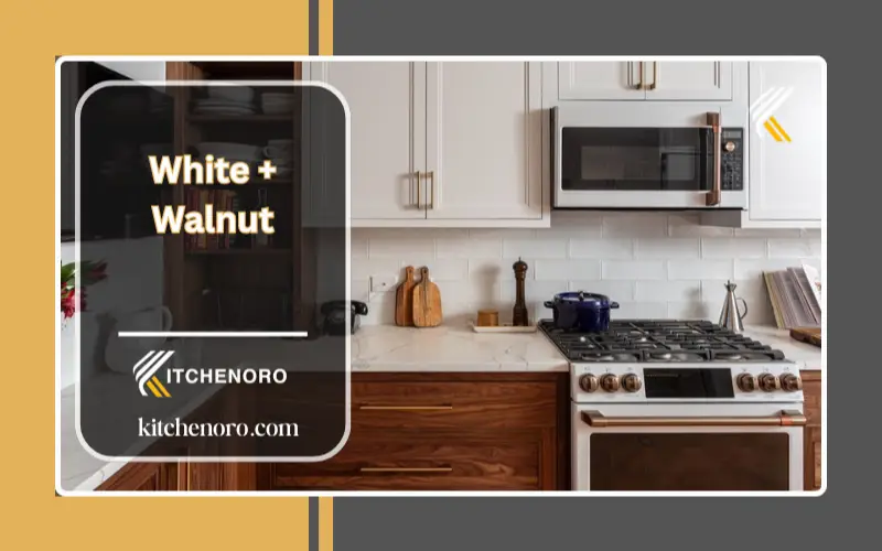 White + Walnut