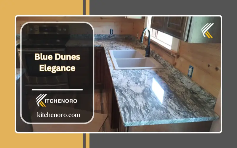 Blue Dunes granite in a leathered finish