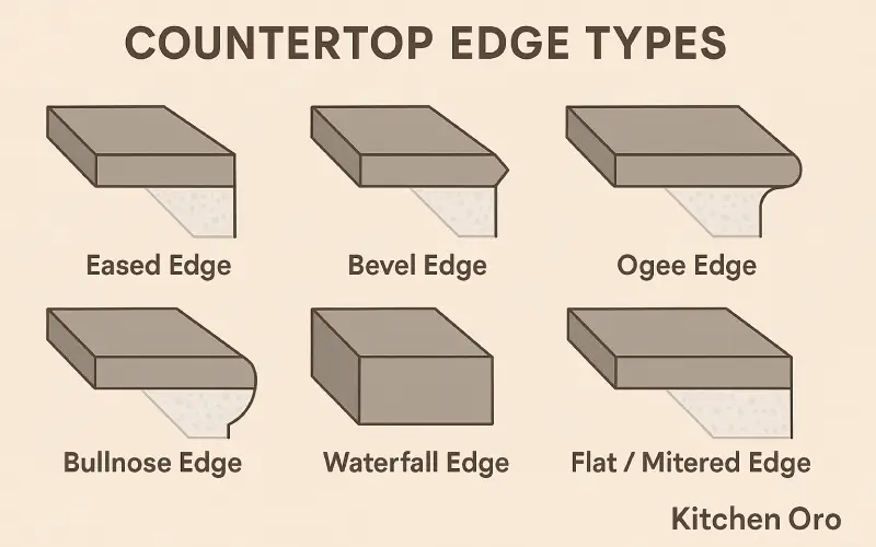 Countertop Edge Types