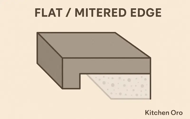 Flat/Metered Countertop Edge