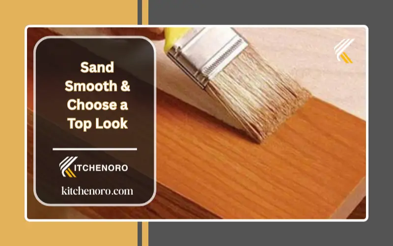 Sand Smooth & Choose a Top Look of butcher block