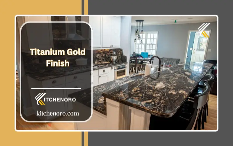 Titanium Gold Leathered Granite countertop
