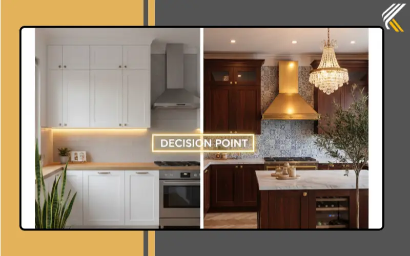 Minor kitchen remodel for resale vs major remodel for long-term living comparison
