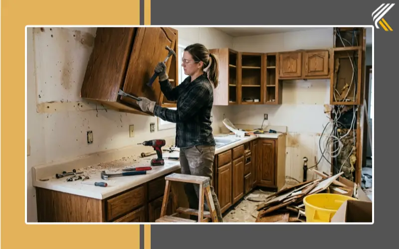 kitchen demolition tips removing cabinets diy