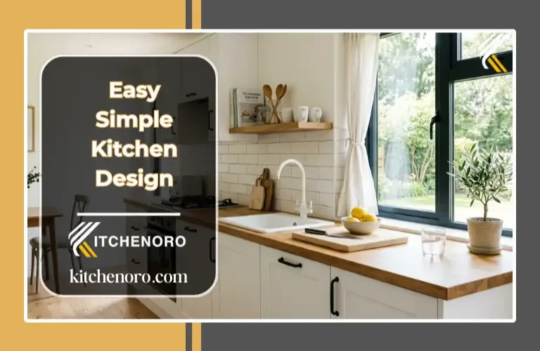 easy simple kitchen design with white cabinets and natural light