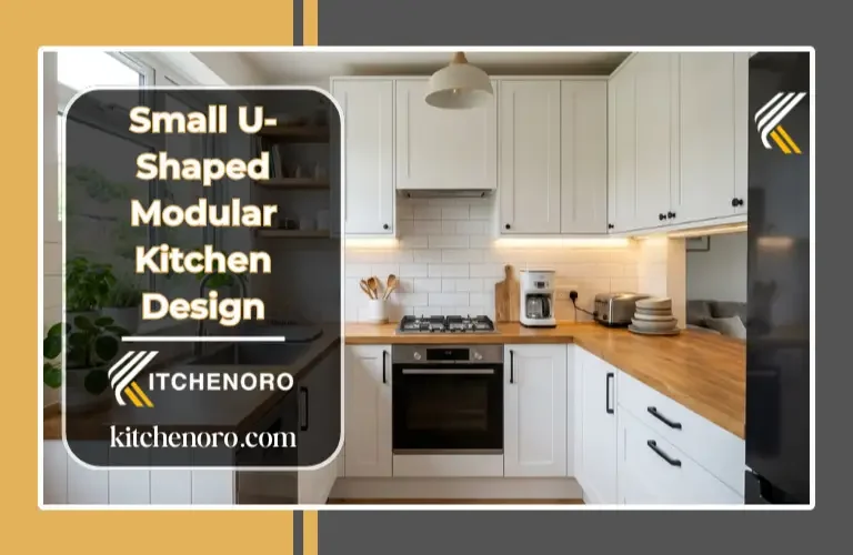 small u shaped modular kitchen design modern layout