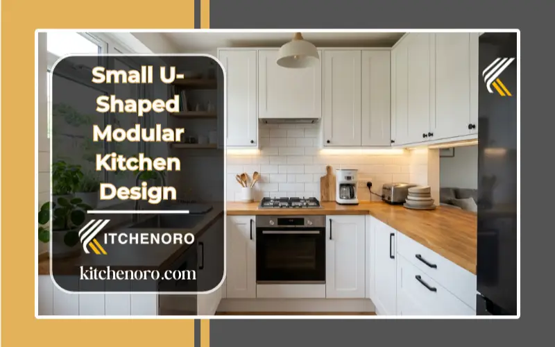 small u shaped modular kitchen design modern layout