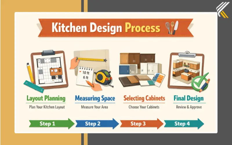easy simple kitchen design step by step process