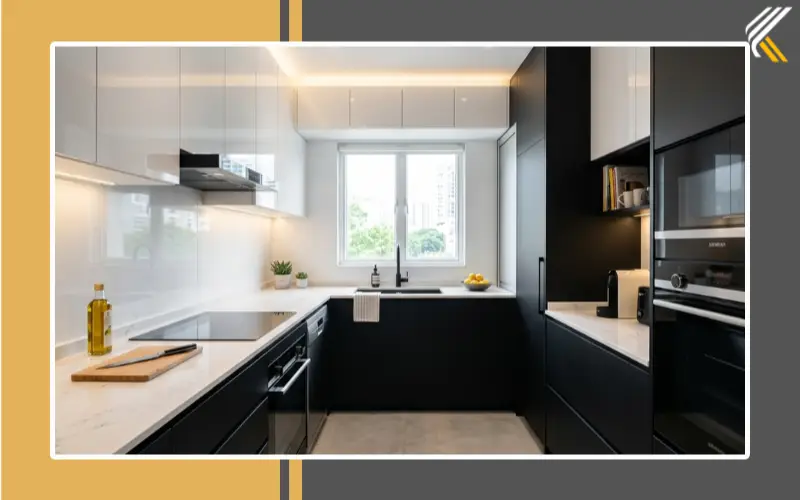 modern small u shaped modular kitchen design
