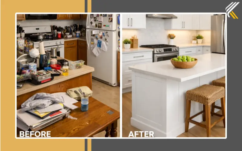 simple kitchen transformation before and after
