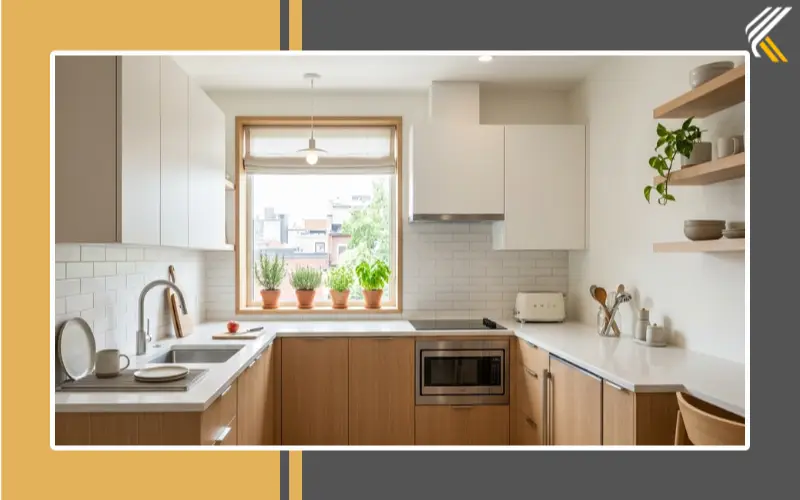 small kitchen cabinet ideas with light colors and minimalist design
