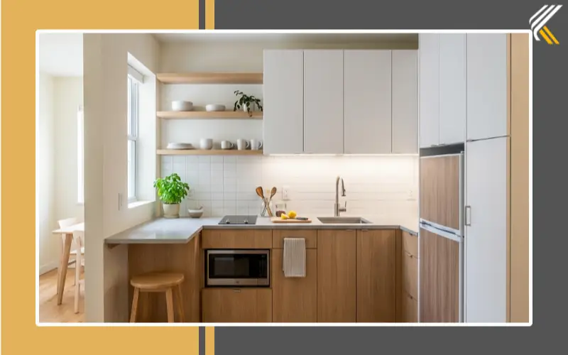 easy simple kitchen design for small apartment