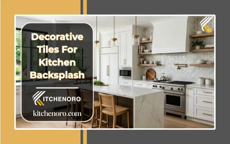 Decorative tiles for kitchen backsplash featuring zellige, marble, and geometric designs