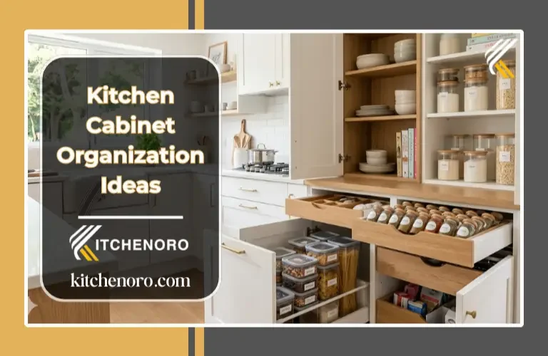 Kitchen cabinet organization ideas for small and cluttered kitchens