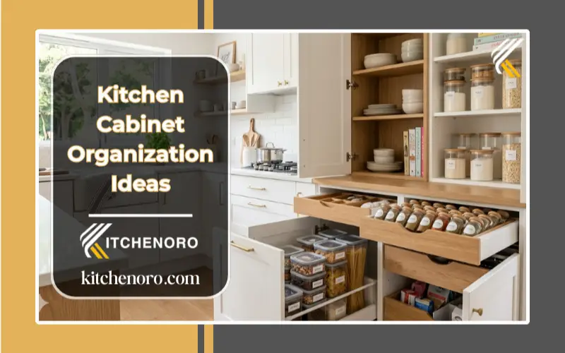 Kitchen cabinet organization ideas for small and cluttered kitchens