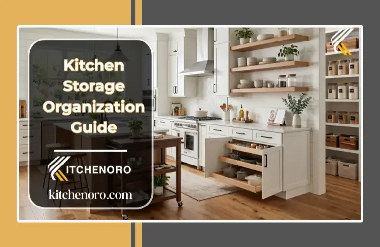 Modern kitchen storage and organization ideas with cabinets, shelves, and multifunction furniture