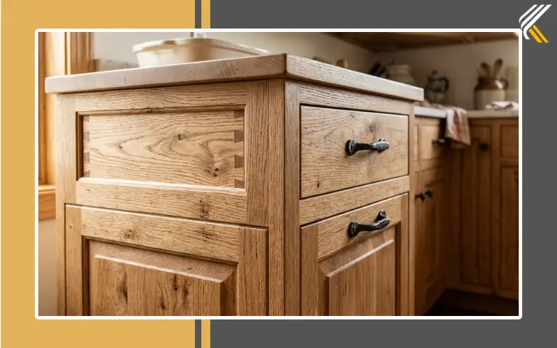 Amish kitchen cabinets solid wood craftsmanship detail