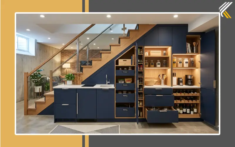 basement kitchen storage ideas with smart and space saving solutions